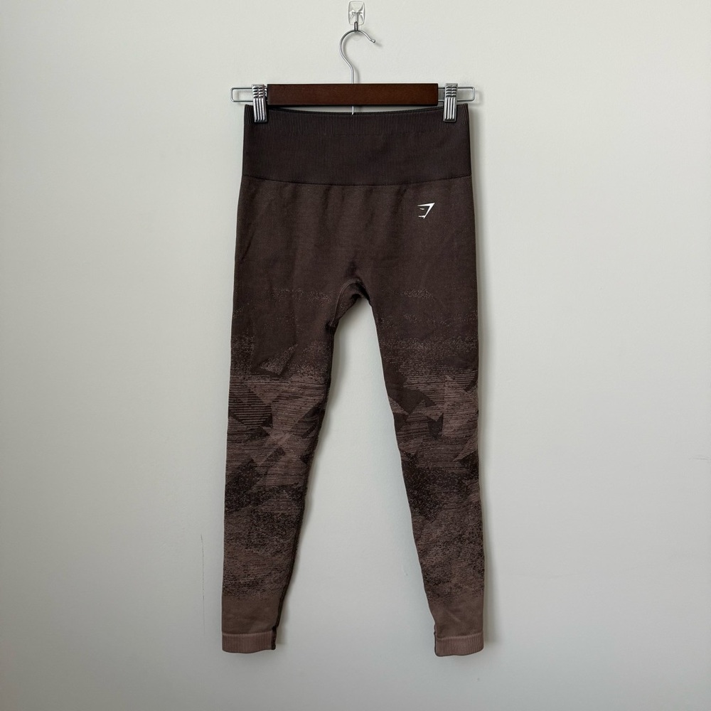 Gymshark Adapt Ombré Seamless Leggings‎ Brown Size Small